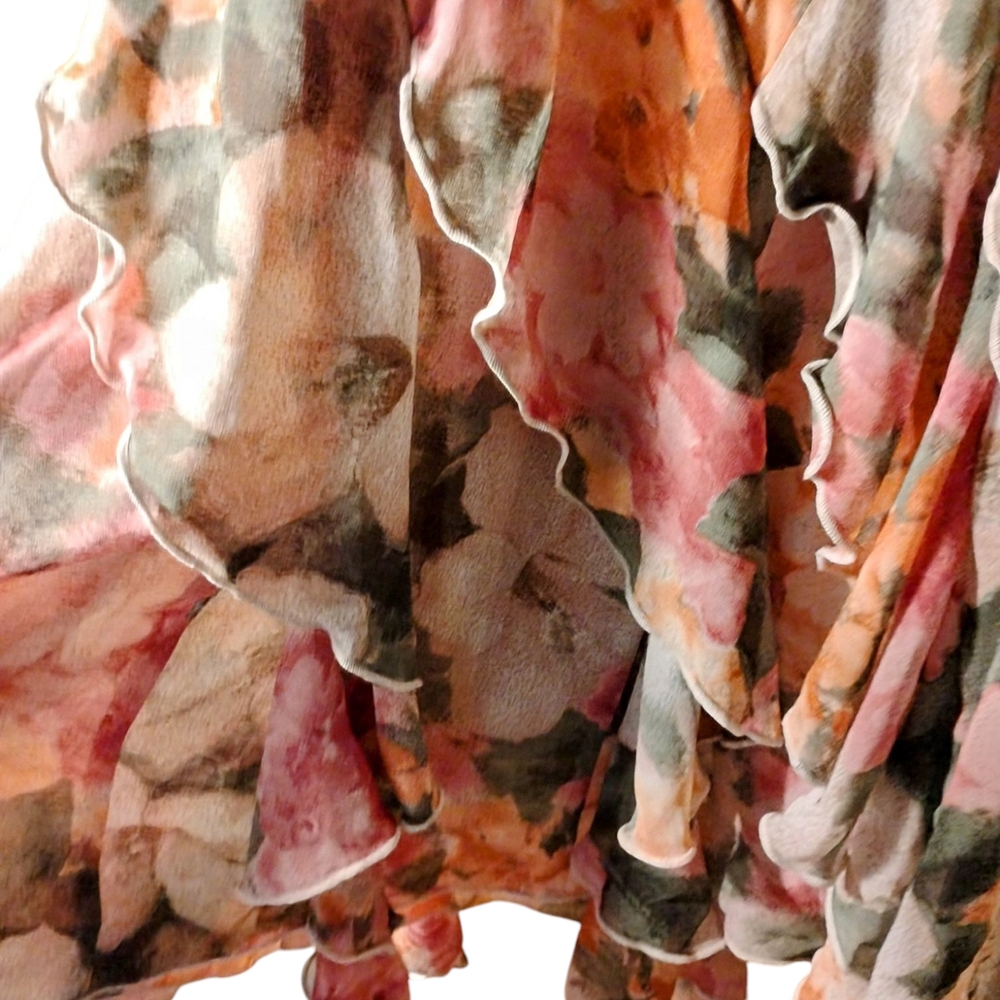 Christopher & Banks Floral Sleeveless Dress with Ruffle Hem - Picture 8 of 11